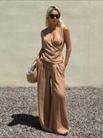 Ensemble Femme 2 Pièces Camel Taille 40 Neuf | Maternita Dakar