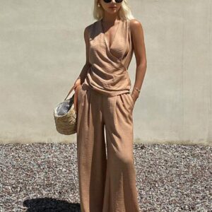 Ensemble Femme 2 Pièces Camel Taille 40 Neuf | Maternita Dakar