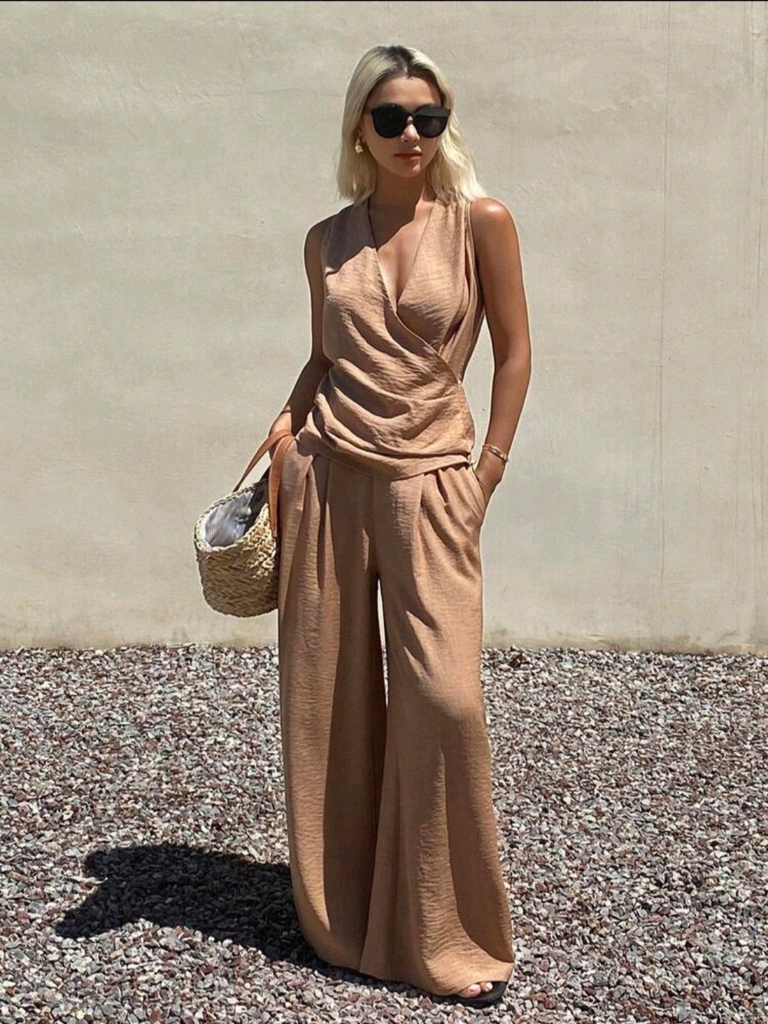 Ensemble Femme 2 Pièces Camel Taille 40 Neuf | Maternita Dakar