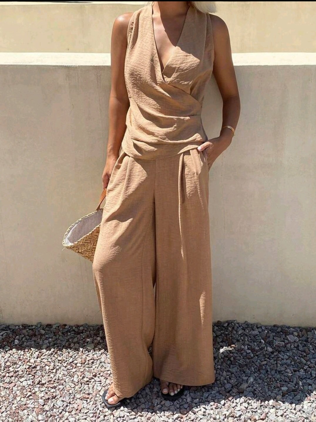 Ensemble Femme 2 Pièces Camel Taille 40 Neuf | Maternita Dakar