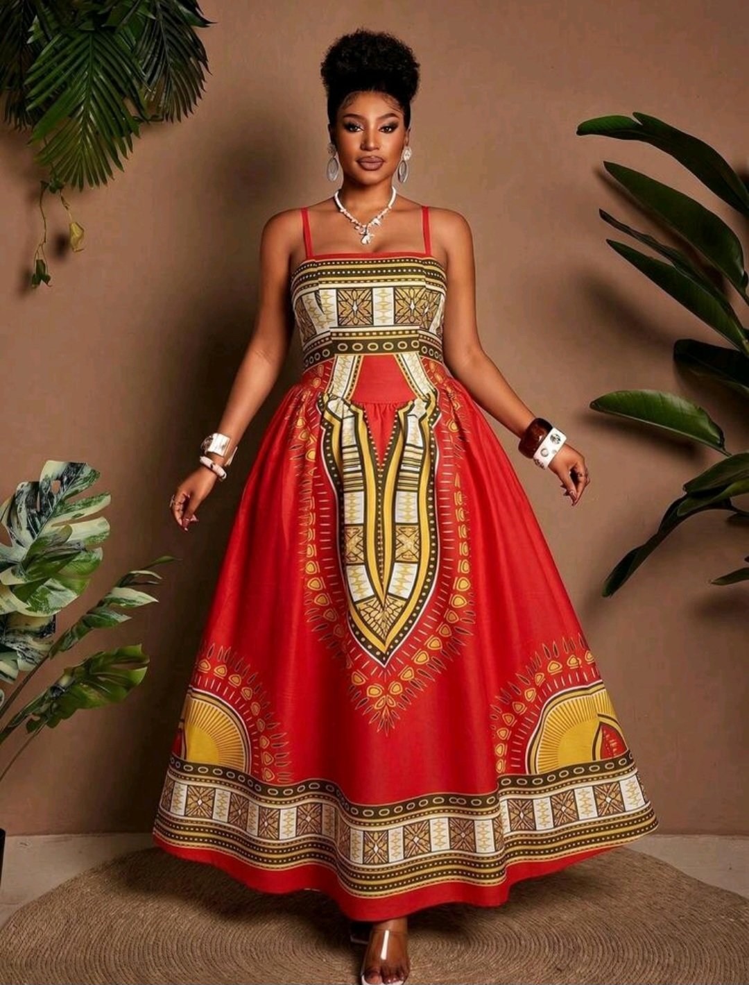 robe-longue-dashiki-rouge-dakar-maternita