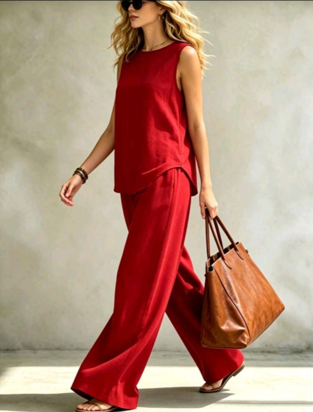 ensemble femme dakar, ensemble 2 pieces rouge, pantalon palazzo senegal, maternita dakar, bambinerie dakar, mode femme taille 40 42